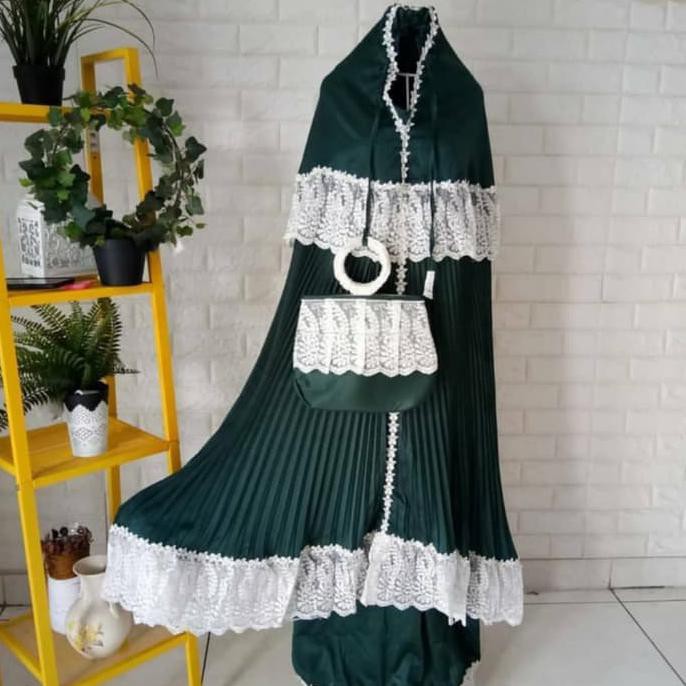 Ori&Terjamin Mukena Dewasa Sutra Plisket