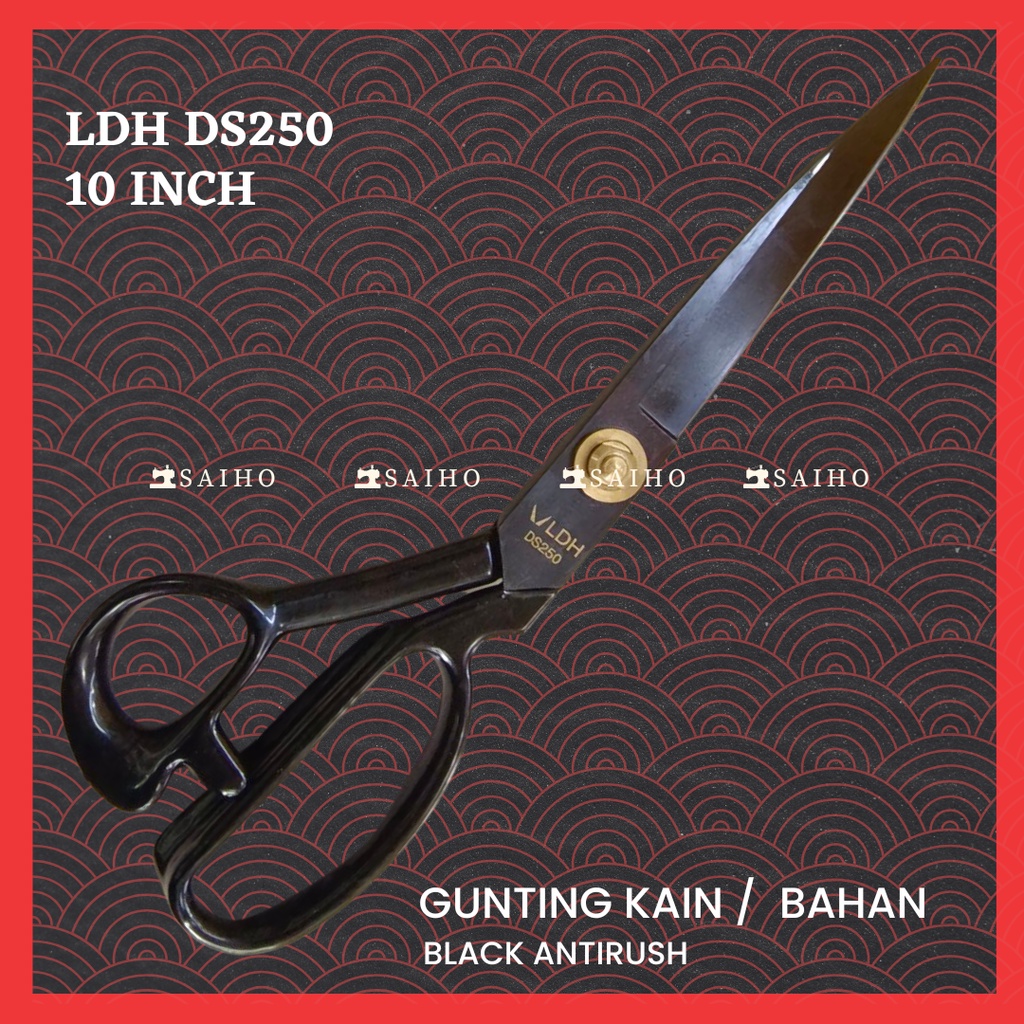 [LDH] Gunting Kain / Bahan / Fabric - Black Antirust