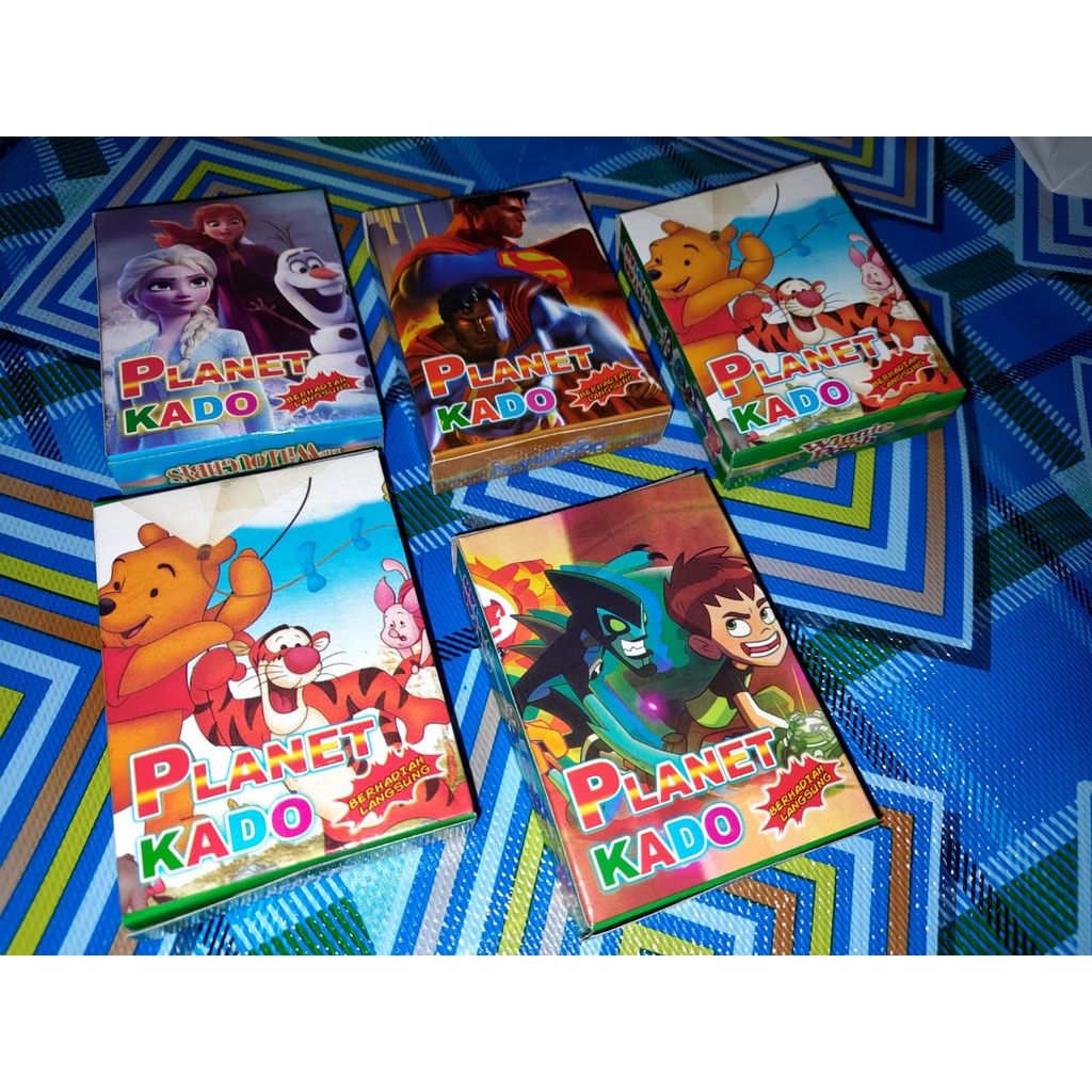 Mainan Anak Kotak Kado Berhadiah Langsung / Kakadoan Berhadian / Kakaodan Kecil Murah