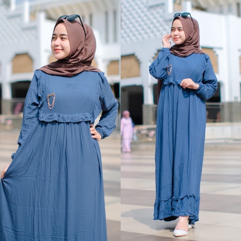 SALWA DRESS | GAMIS CRINKLE | MAXI DRESS | GAMIS POLOS