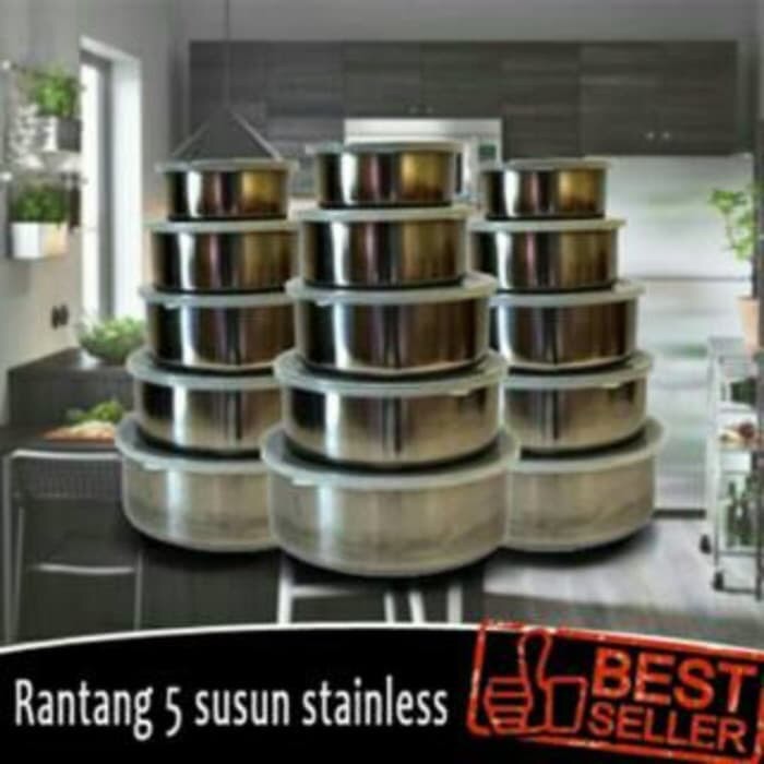 【GOGOMART】Rantang Susun 5 Stainless Steel / Protect Fresh Box