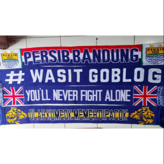 Syal Persib Bandung Bolak Balik Original Murah