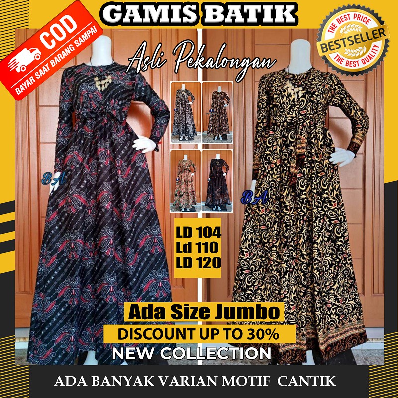 Suplier Gamis Batik (cod) Manggar Gamis Batik Pesta Model Terbaru 2020 Gamis Pesta Ori Pekalongan 7bw6Vofq7VXBK