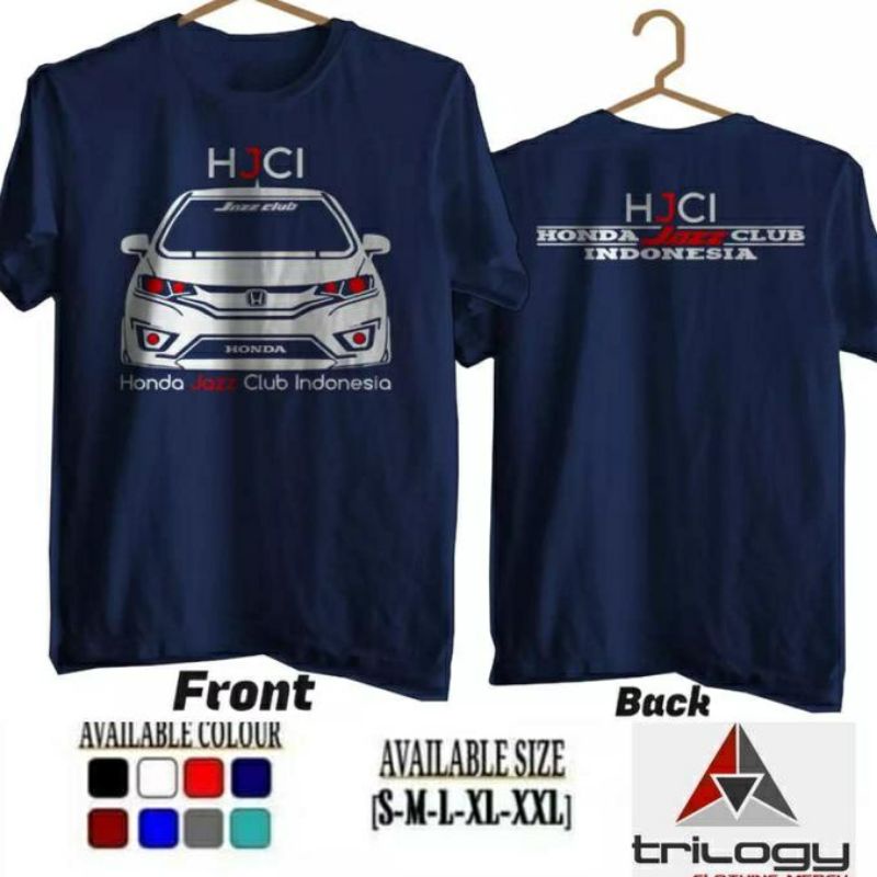 KAOS HJCI HONDA JAZZ CLUB INDONESIA PRIA/WANITA