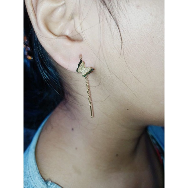 Anting titanium kekinian,korea style ,awet,tahan lama,tidak luntur