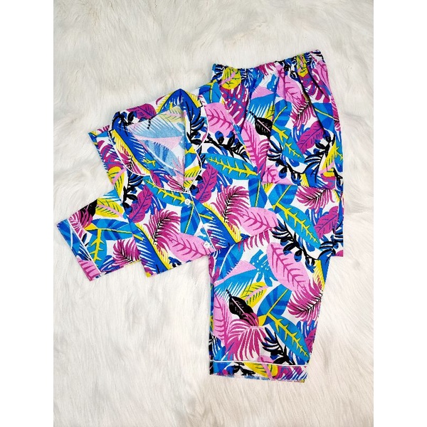 Baju Tidur Piyama Wanita Cewek Pajamas Dewasa Motif Tie Dye PP-PP JANBOL PINK