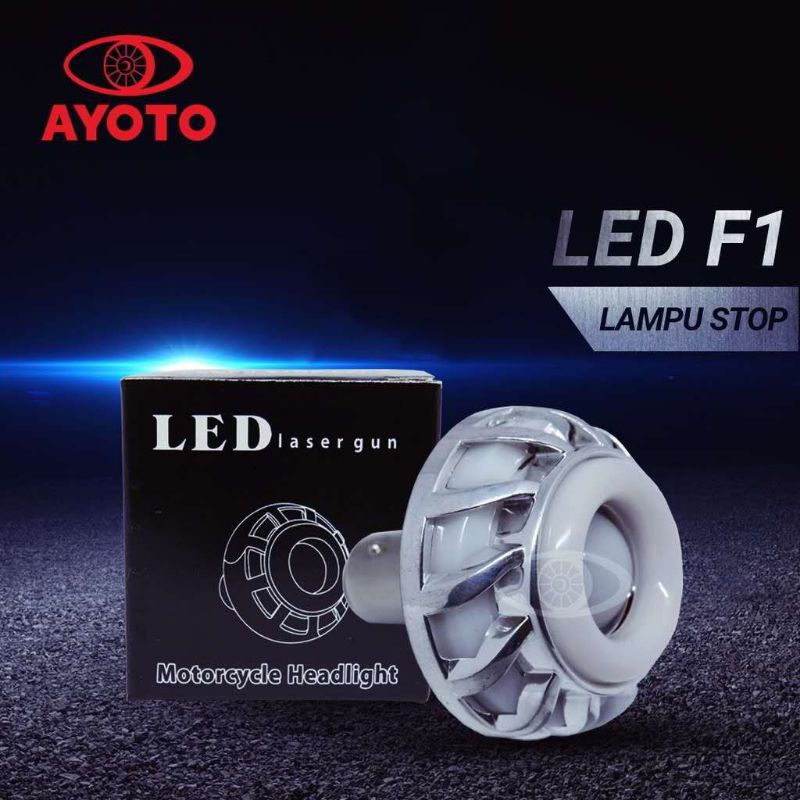 Ayoto lampu stop rem belakang projie led bunga Red Blue Red (RBR)