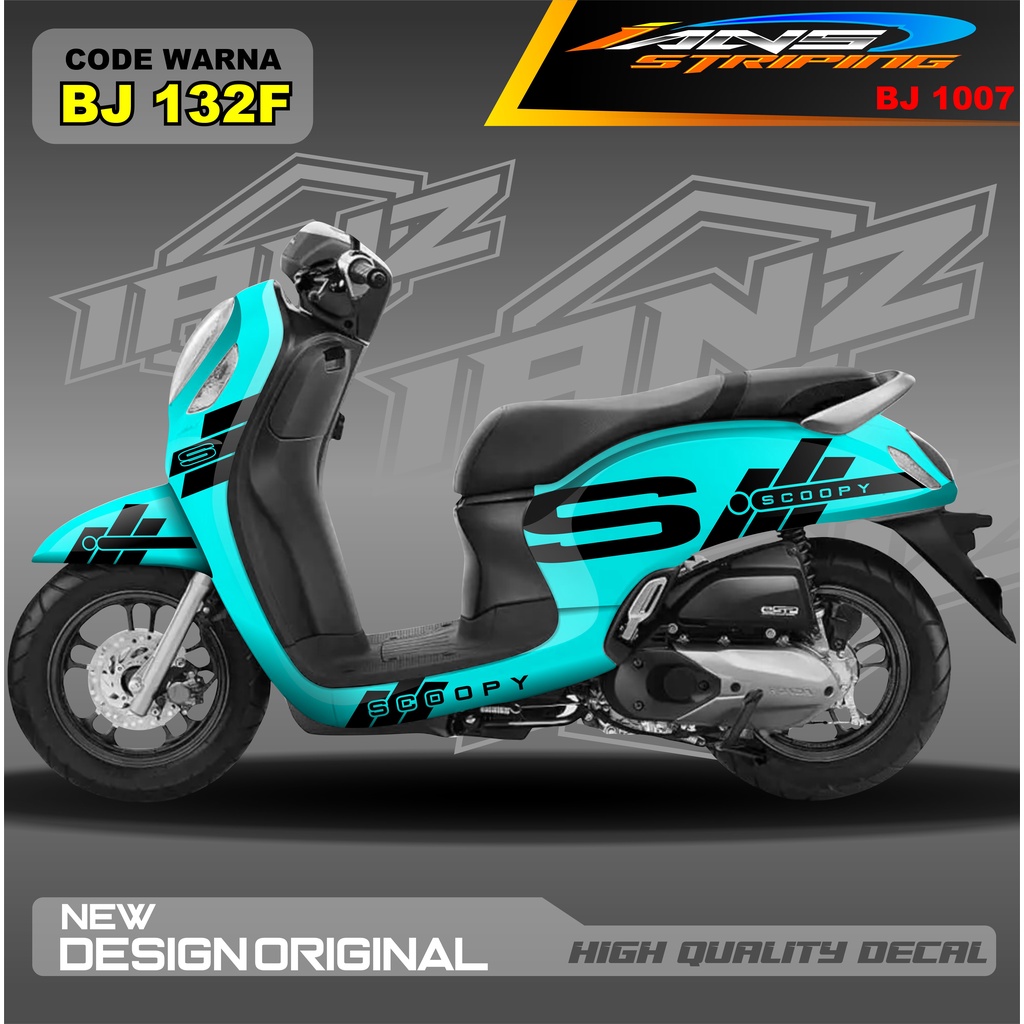 DECAL STICKER HONDA SCOOPY FULL BODY / STICKER VARIASI SCOOPY TERBARU  / STICKER SCOOPY