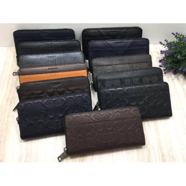 Coach Accordion men purse dompet Wallet original authentic asli