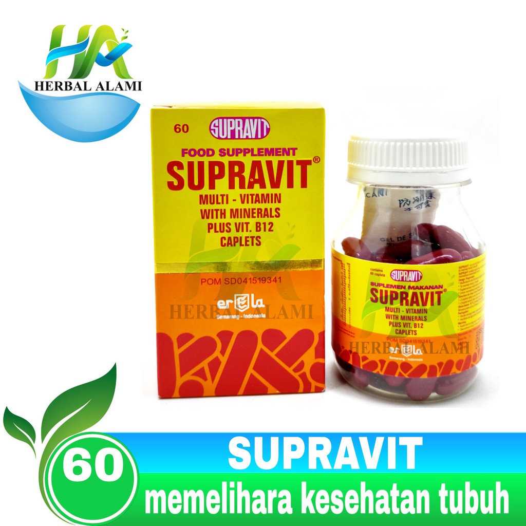 Supravit isi 60 - Multivitamin With Minerals Plus Vitamin B12