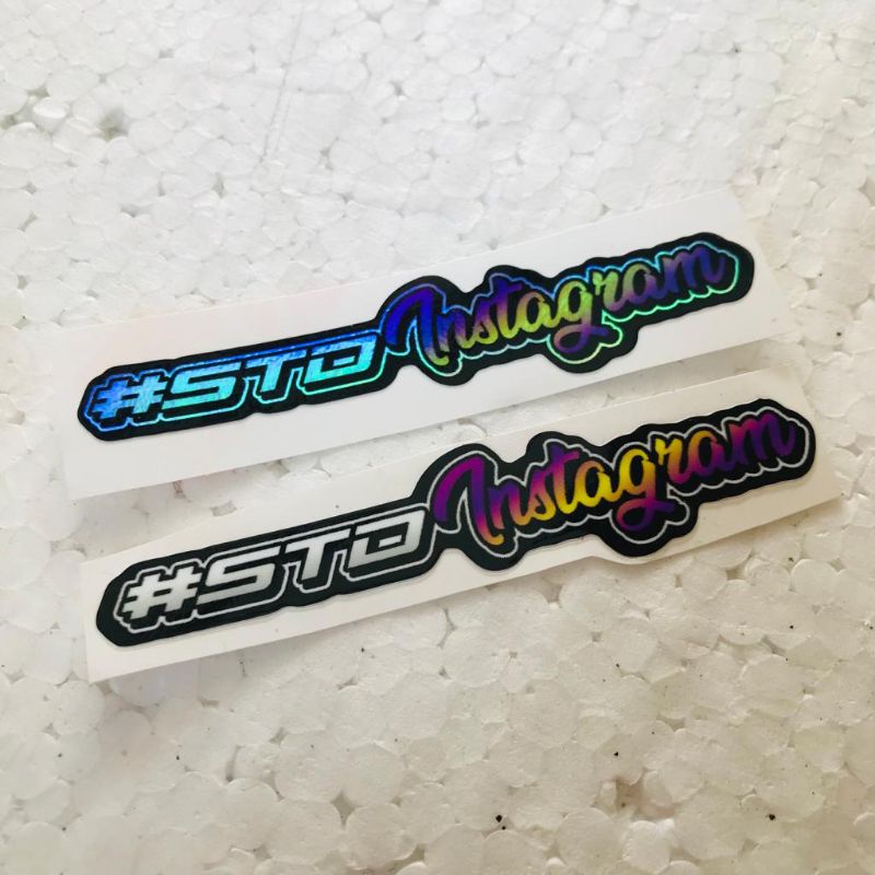 

STICKER STD INSTAGRAM LAMINASI GLOSY ANTI AIR