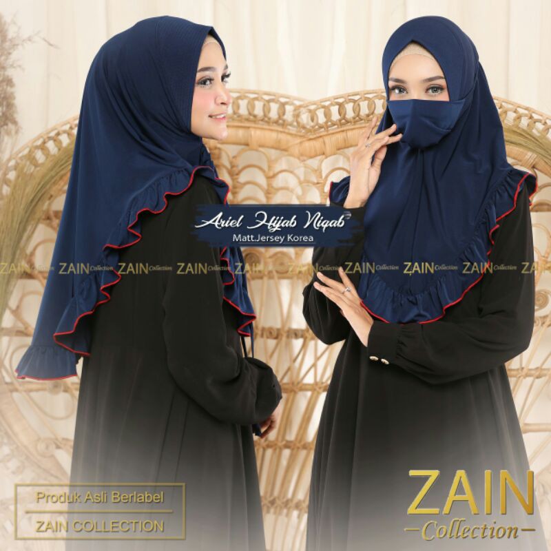 jilbab isntan ariel original zain collection