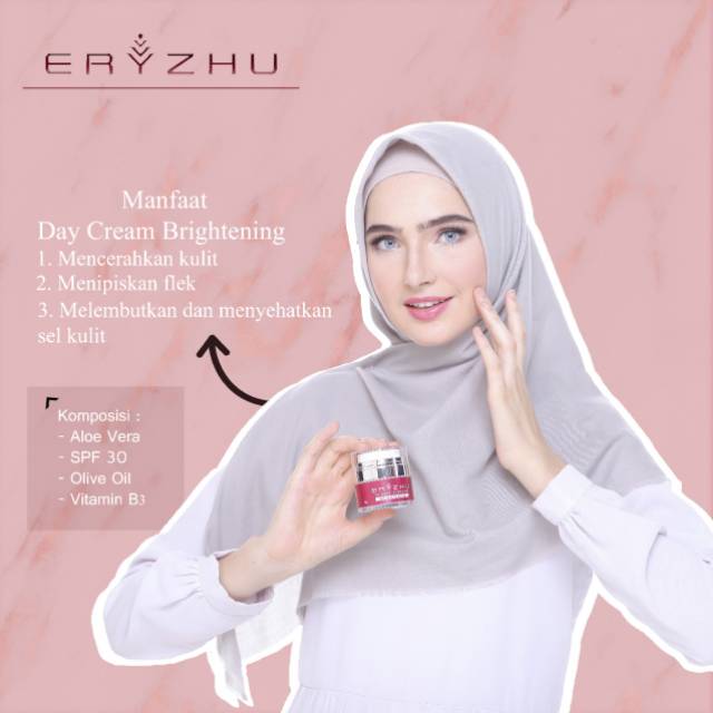 

Eryzhu Skincare day Cream Brightening mencerahkan dan menghilangkan flek hitam