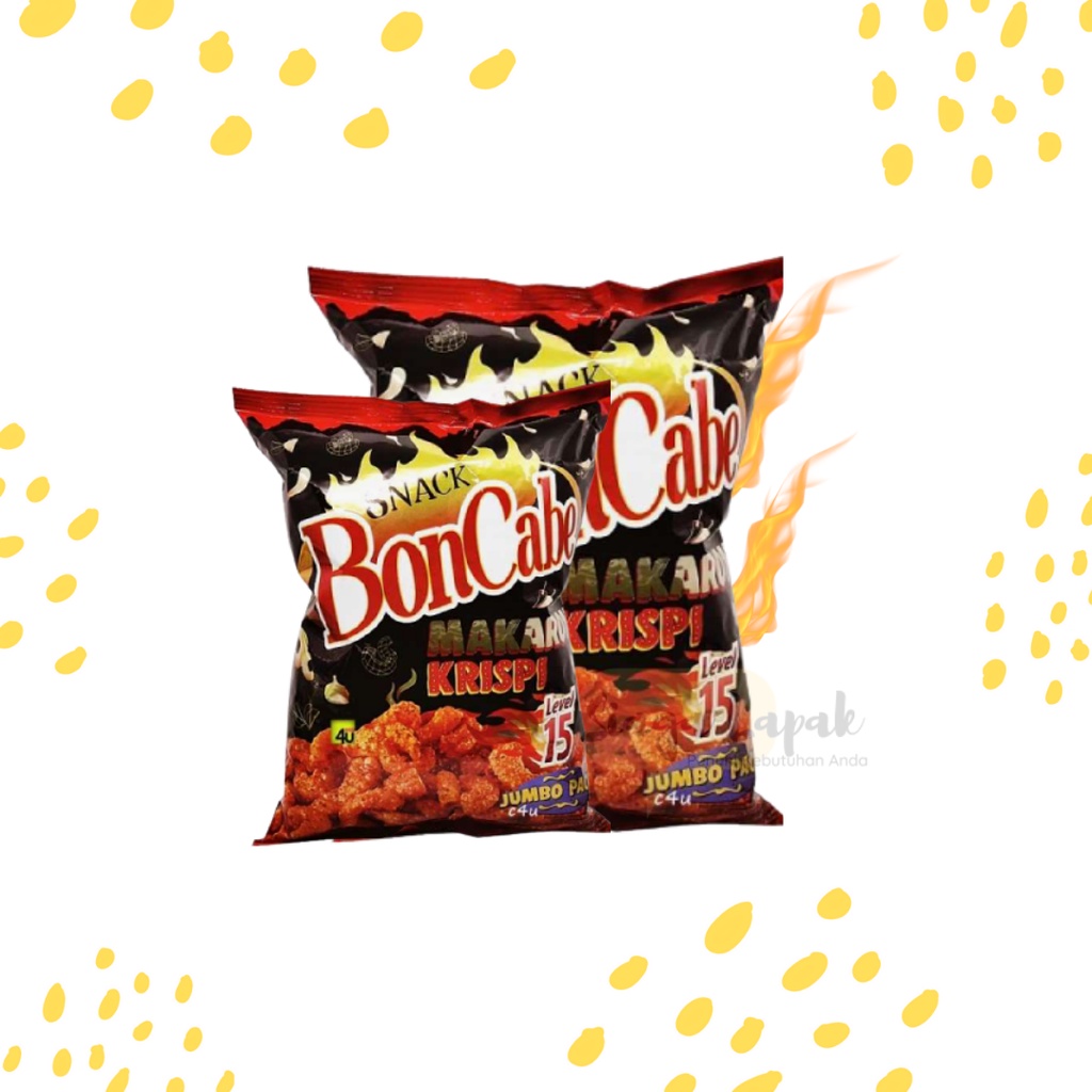 Makaroni Bon Cabe Jumbo Lv 15 - Snack Maccaroni Pedas 150gr