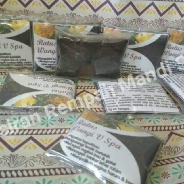 ( 50 Gram ) Ratus Wangi V Spa / Bubuk Wangi Untuk Campuran Mandi Rempah.