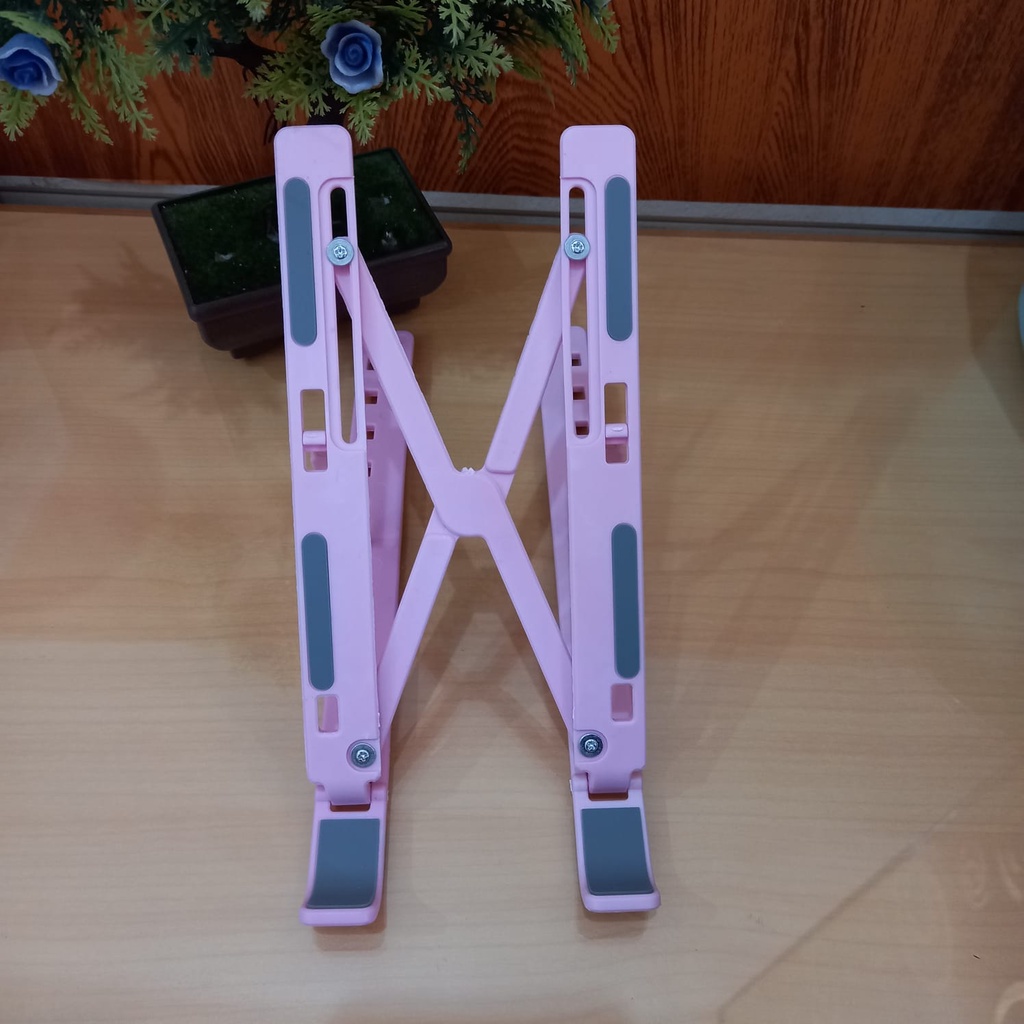 Holder Stand Laptop Multifungsi Stand Laptop Holder Lipat Standing Tablet - random