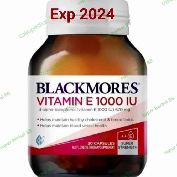 Blackmores Vitamin E 1000 Iu 30 Capsules Vitamin E 1000Iu Fatihstore121