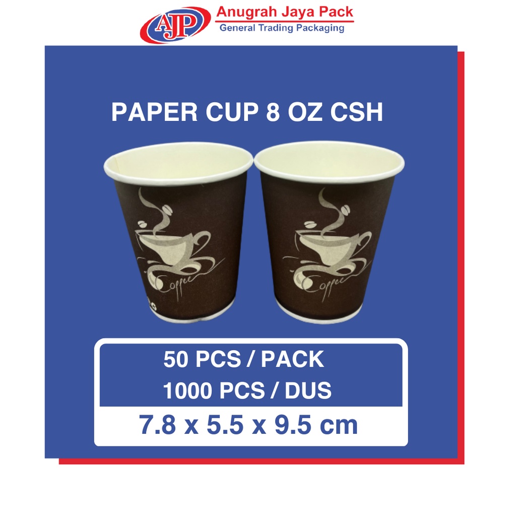 Jual Paper Cup Hot 8 Oz Csh Gelas Kertas Minuman Panas 8 Oz Csh Shopee Indonesia 5515