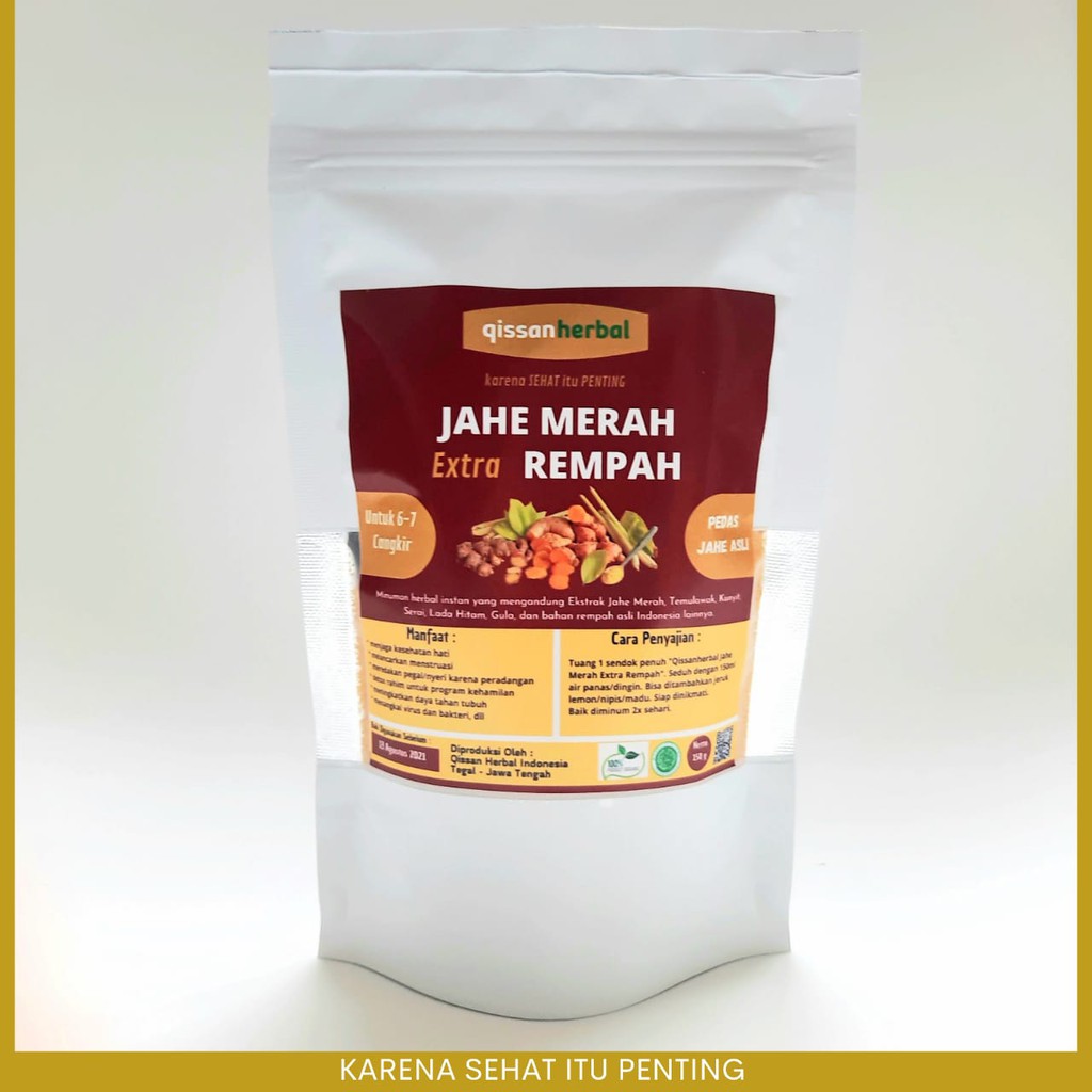 

[qissanherbal] Jahe Merah Extra Rempah 150g