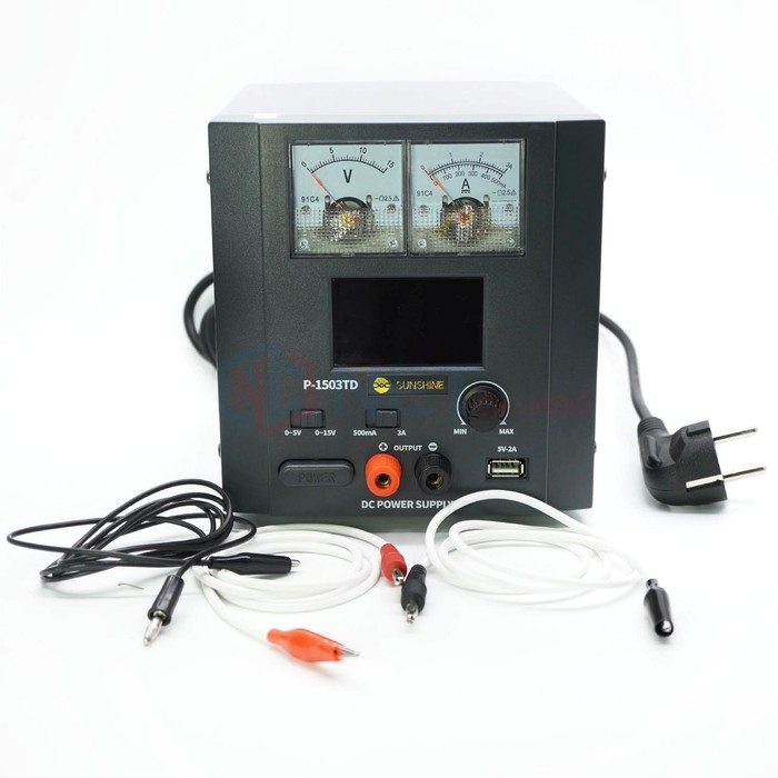 Promo TOOL POWER SUPPLY SUNSHINE ANALOG P-1503TD / 3 AMPERE Berkualitas
