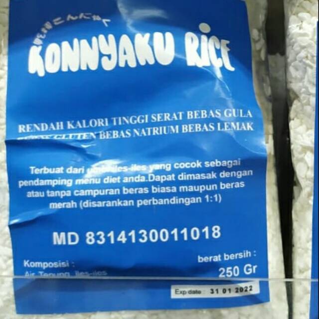 

Beras shirataki 250gr