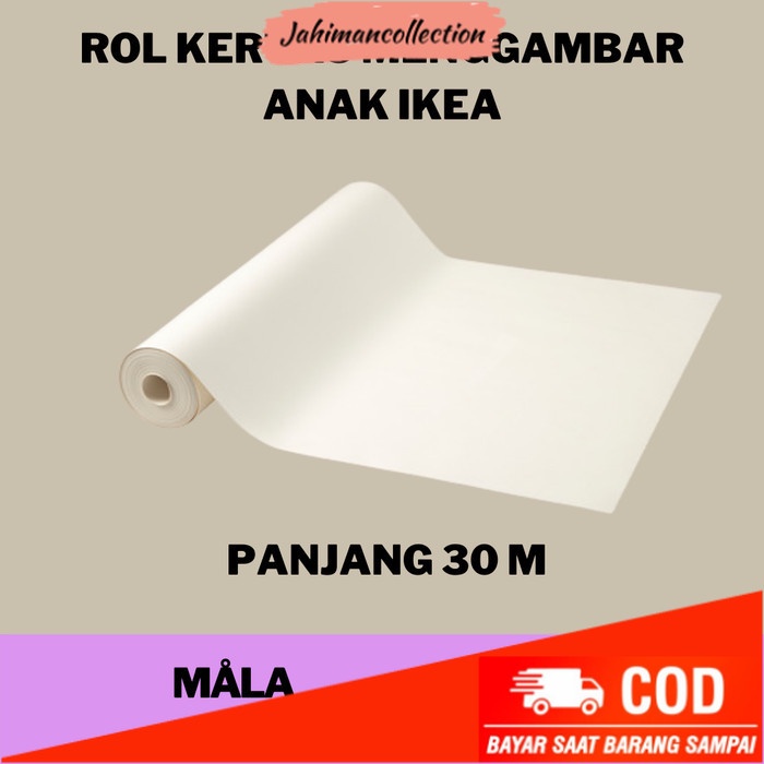 

✨ BISA COD ✨ Drawing Paper Roll Kertas Gambar Lukis Rol Anak 30 m IKML