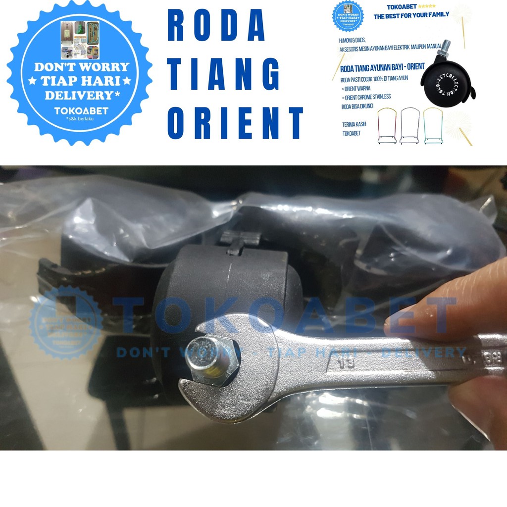 RODA Tiang ayunan bayi ORIENT Warna maupun Chrome Stainless #TOKOABET