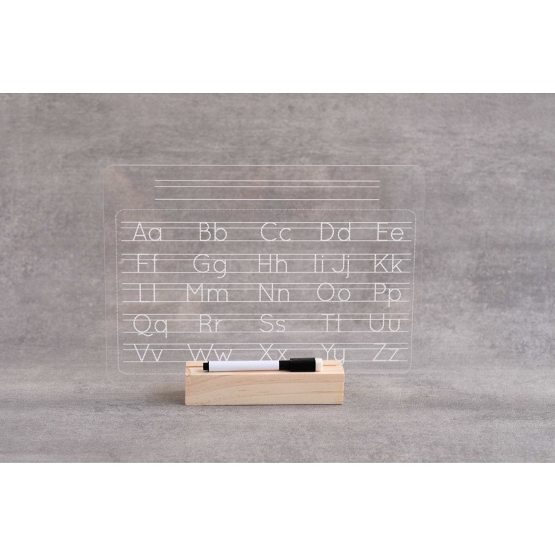 

Bebesail acrylic alphabet edukasi tracing abc papan