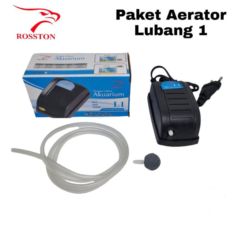 PAKET AERATOR AQUARIUM LENGKAP DENGAN SELANG DAN BATU AERATOR AIRATOR AQUARIUM