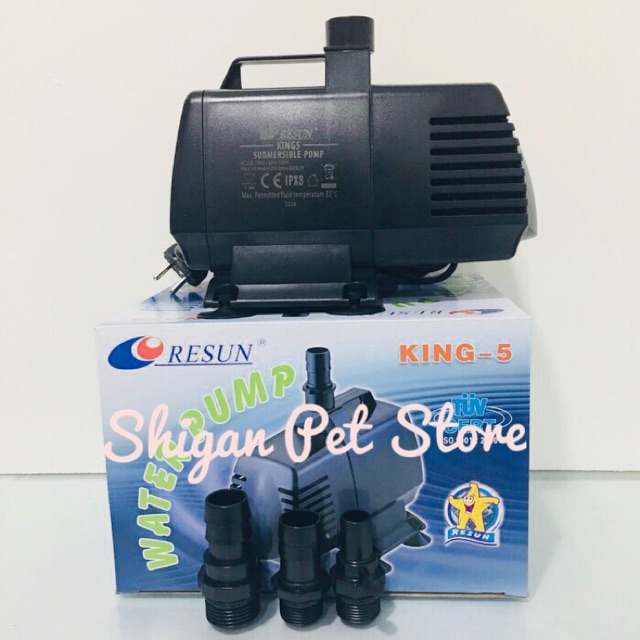 RESUN KING 5 Water Pump Pompa Air Celup Aquarium / Kolam Ikan Hias Koi KING5