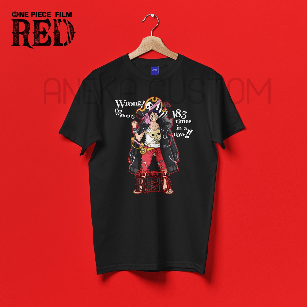 Kaos One Piece Film Red Luffy Baju T-Shirt Luffy Film Red