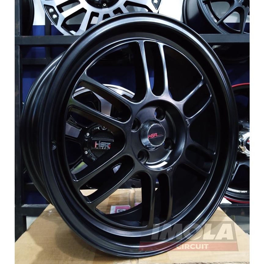Pelek mobil terbaru swift freed ring 17 HSR wheel KUMAMOTO R17 lobang baut 4 lebar velg 7 Semi Matte