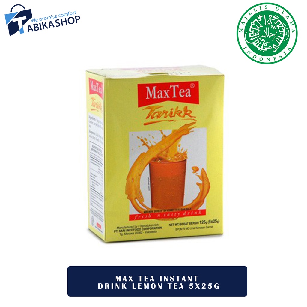 Jual Max Tea Instant Drink Tarik 5x25gr Shopee Indonesia 1974