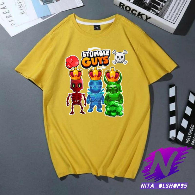 stumble guys baju kaos anak atasan anak laki laki stumble guys premium spesial