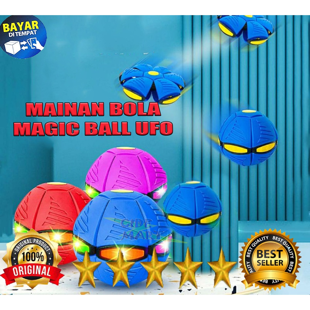 MAINAN BOLA UFO INJAK TERBANG LEMPAR / UFO MAGIC BALL MAINAN ANAK VIRAL / BOLA VIRAL ANAK / BOLA AJAIB MAINAN ANAK