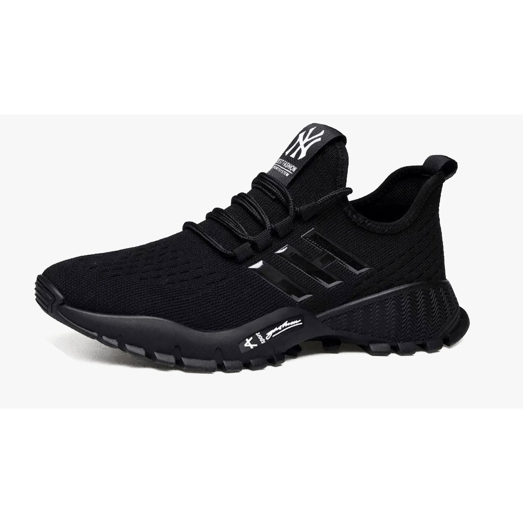 [ESSE] Import Sepatu Sneaker import running pria 006-Black