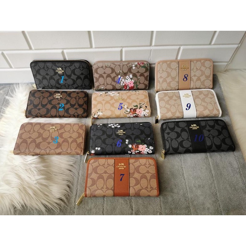 DOMPET WANITA / COACH LONG ZIPPER WALLET