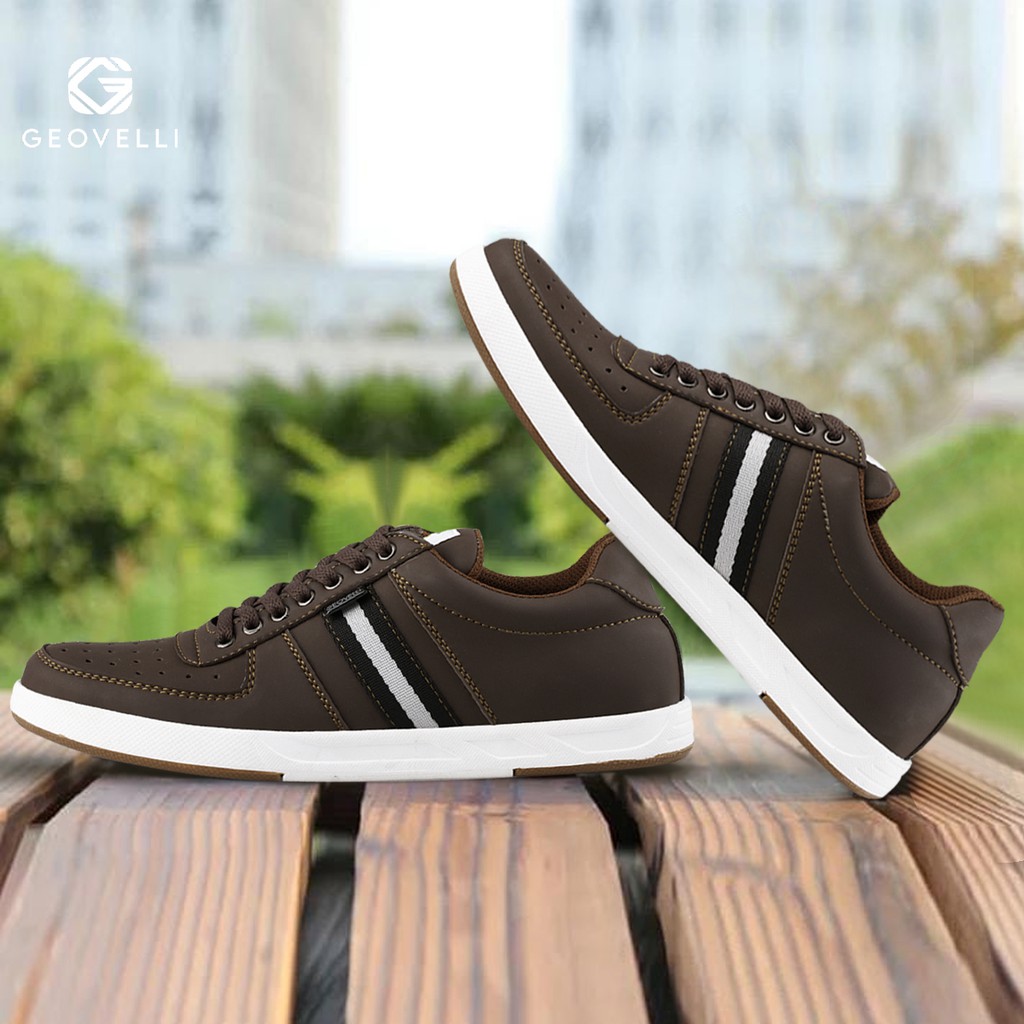 Sepatu Pria Geovelli Clover Spring 2021 New Mocca Retro Old Shoes Sepatu Pria Sepatu Kasual GVL3100