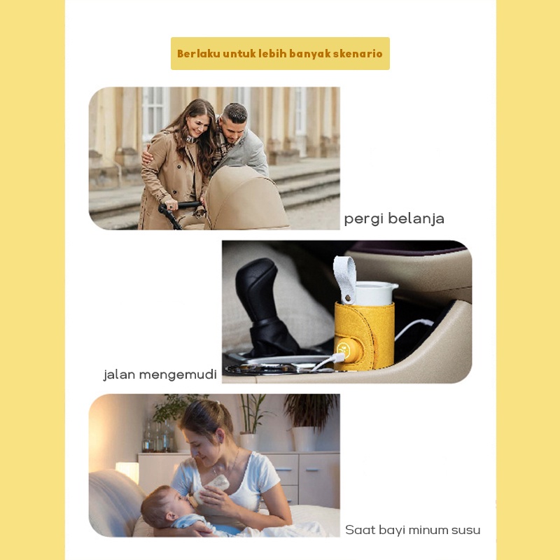 Tas Penghangat Botol Susu Bayi Portable dengan USB untuk Outdoor malam/ Penghangat Perut Haid/ Portable Baby Bottle Warmer Impor Asli