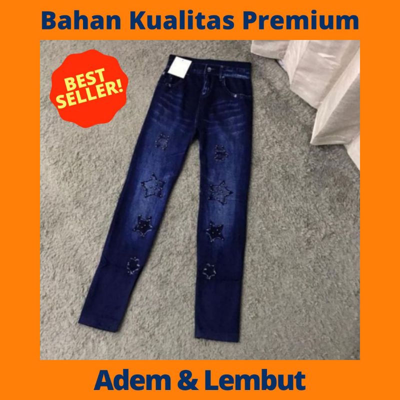 Legging Jeans Leging Jeans Wanita Legging Jeans Wanita Leging Jeans Jegging Jeans Legging Sobek Wani