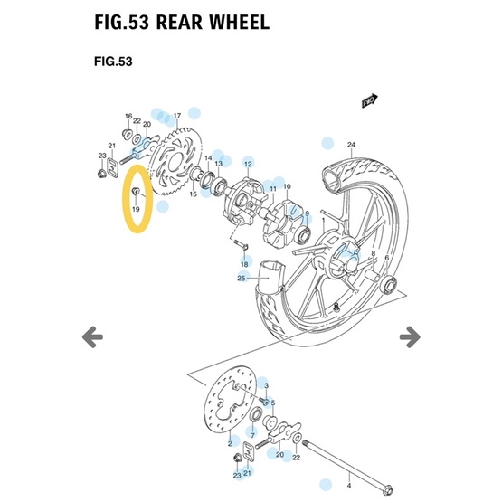 BAUT / MUR NAPGEAR NAP GIR SATRIA FU150 SATRIA 2TAK SMASH SHOGUN 110 SHOGUN SP 125 GSX R GSX S SUZUKI BANDIT SATRIA FU FI INJEKSI NUT SPROCKET GEAR ASLI SUZUKI-3