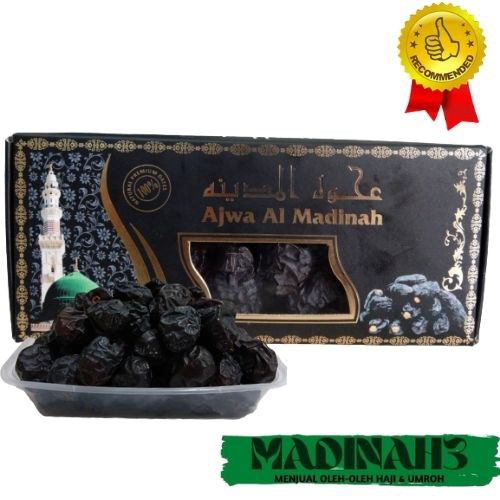 

Kurma Ajwa premium 500 gr/kurma Nabi/Oleh-Oleh Haji umroh