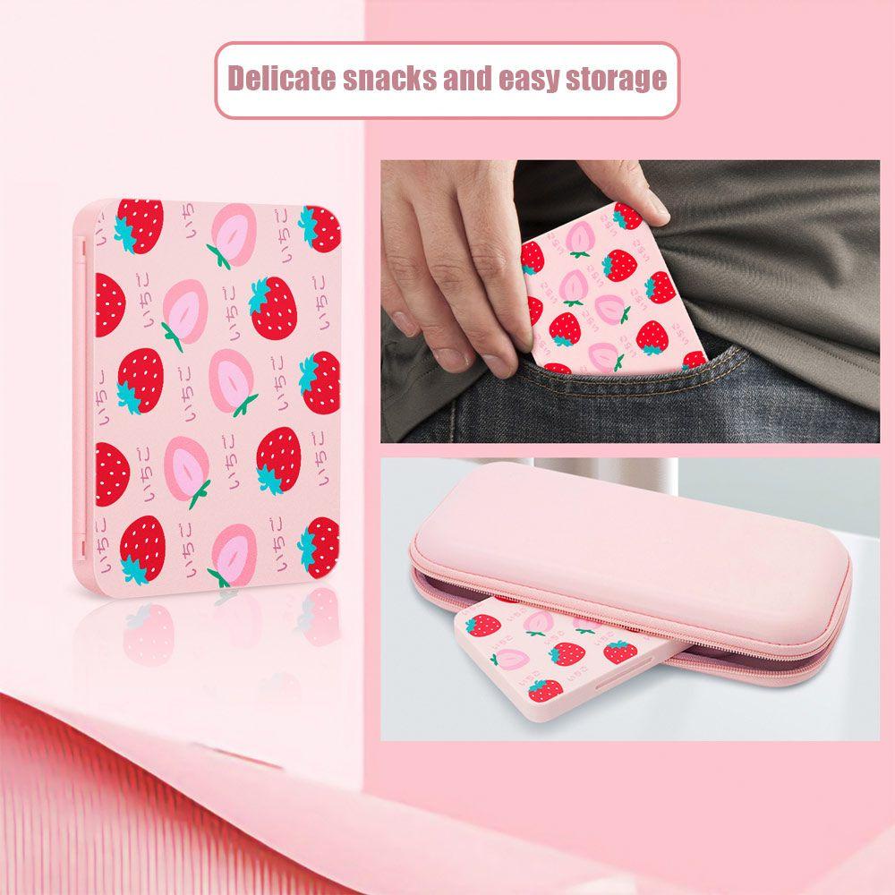 Top Untuk Nintendo Switch Pink Hard Shell Strawberry Card Case Kartu Holder Case