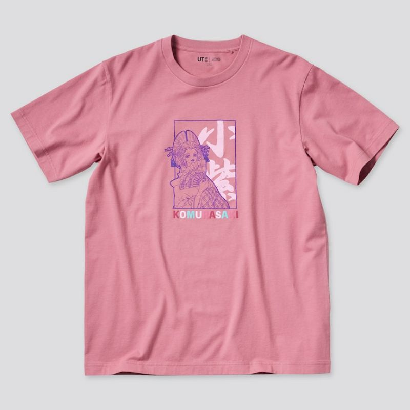 T-SHIRT UNIQLO UT X One Piece Wanokuni Series (Pink Komurasaki)