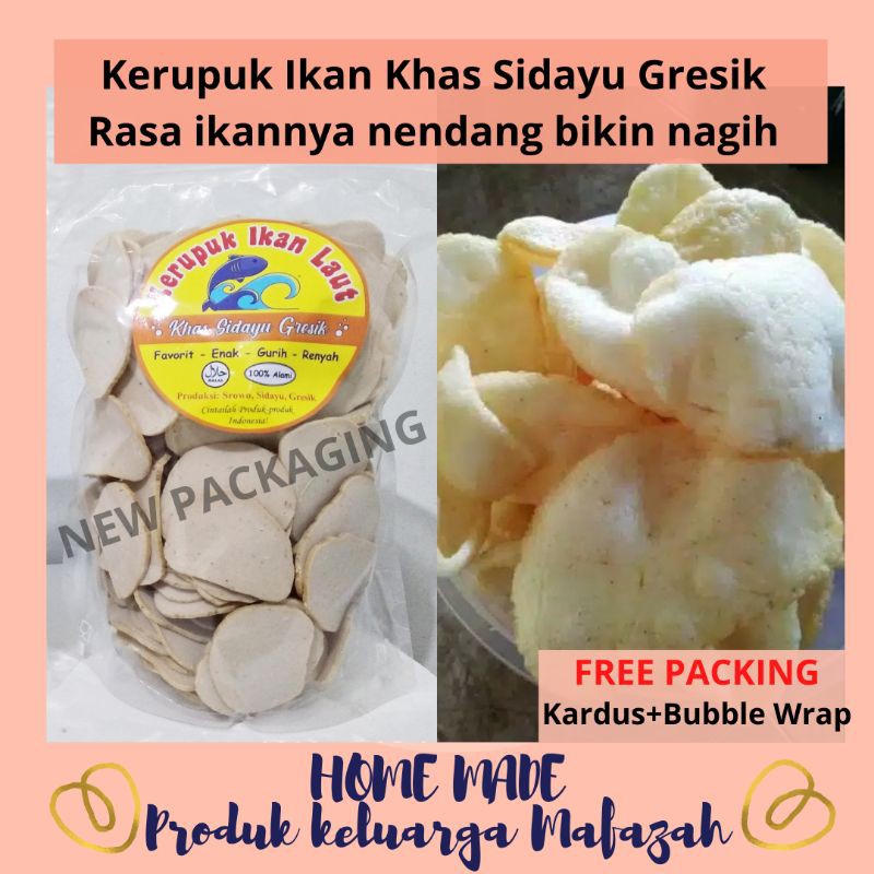 

Kerupuk ikan Sidayu Gresik mentah premium 500gr 1 kg