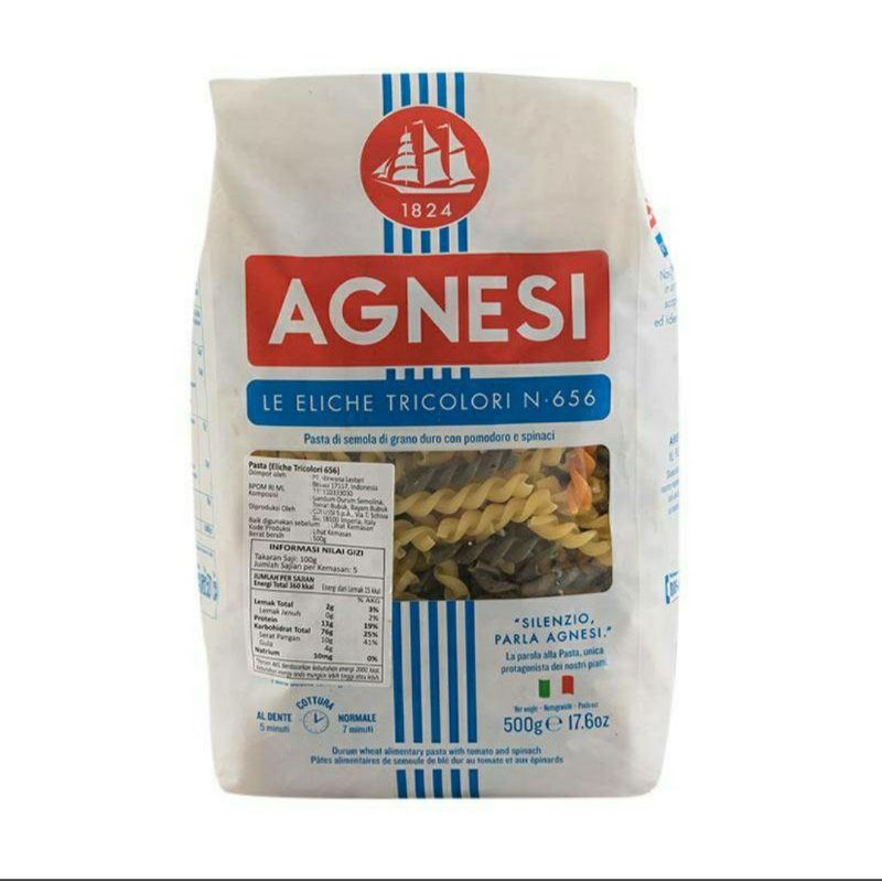 Agnesi Eliche Tricolori 500 G Gr Gram