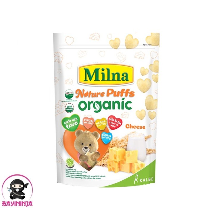 

MILNA Nature Puffs Organic Cheese 15 g T-Ninjabayi 01