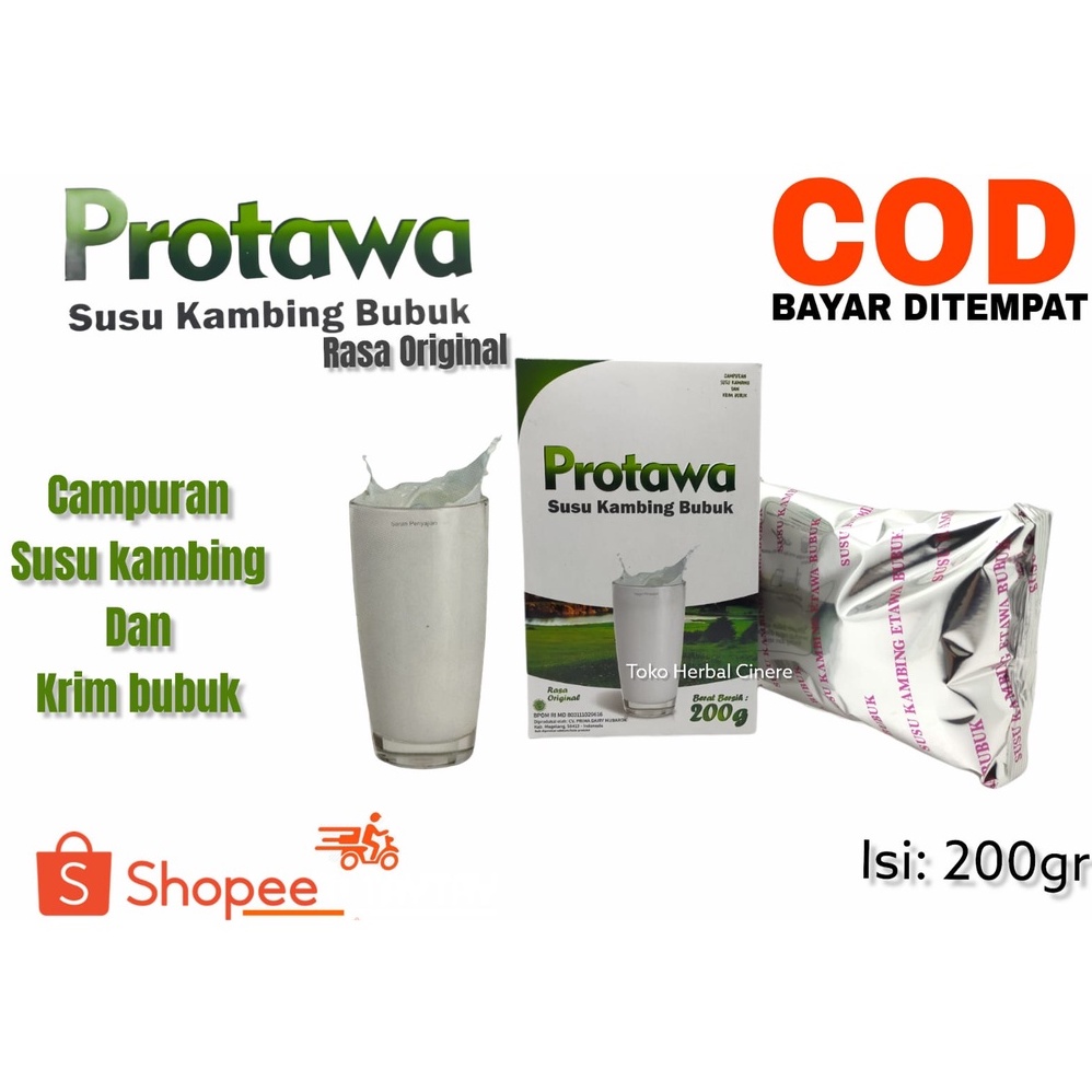 

Susu kambing bubuk| susu kambing| Protawa susu kambing bubuk 200gr Campuran susu kambing dan krim bubuk