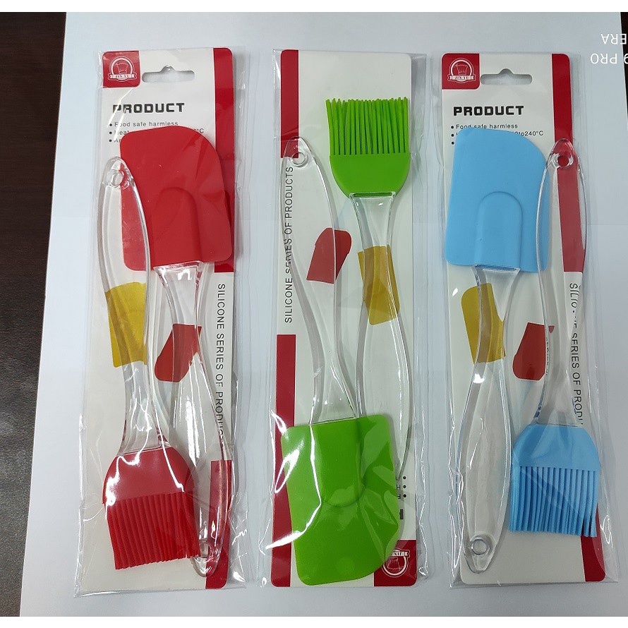 Spatula dan Kuas Kue Set Silikon Besar
