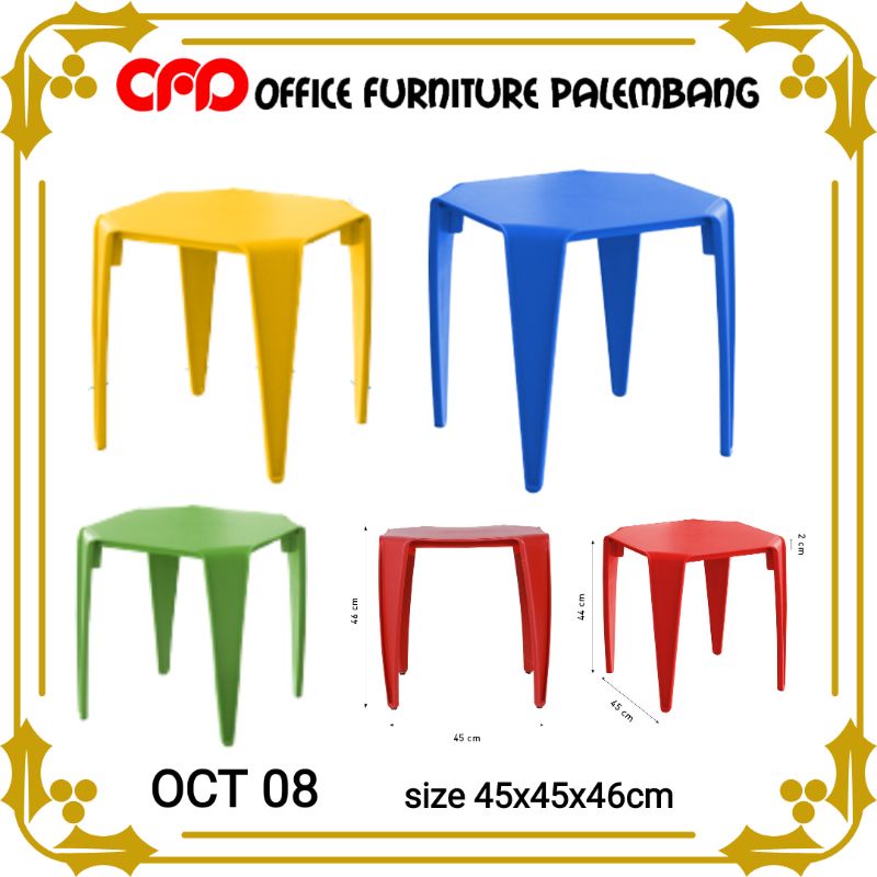 (gojek) meja teras olymplast OCT 08 meja plastik meja taman meja plastik